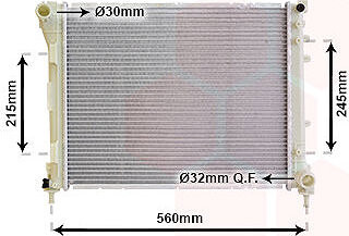 VAN WEZEL chladič, chladenie motora 17002403