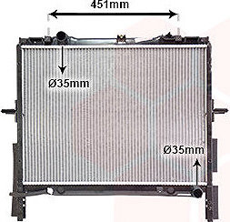 VAN WEZEL chladič, chladenie motora 83002133