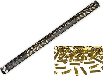 Konfety 80 cm zlaté metalické