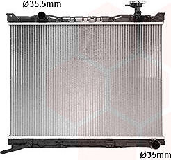 VAN WEZEL chladič, chladenie motora 83012729