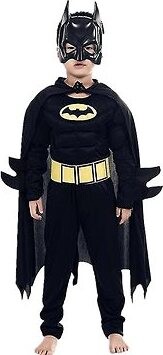 FunCo Detský kostým Svalnatý Batman s maskou 122 – 128 L
