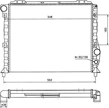 NRF Chladič, chladenie motora 58743