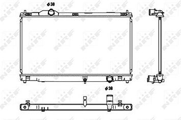 NRF Chladič, chladenie motora 53680