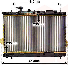 VAN WEZEL chladič, chladenie motora 82002097