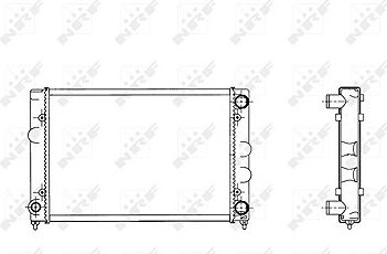 NRF Chladič, chladenie motora 509505