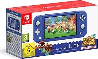 Nintendo Switch Lite – Blue + Animal Crossing New Horizons