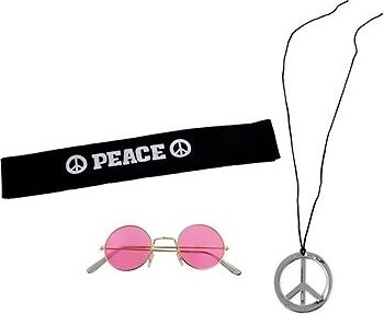 FUNNYFASHN – párty Sada hippies – hippies – 3 ks – 60. roky