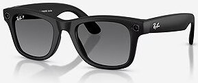 Meta RAY-BAN Meta Wayfarer (Large) Smart Glasses (Gen 2) – Matte Black, Grey Polarized Gradient