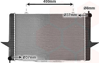 VAN WEZEL chladič, chladenie motora 59002148
