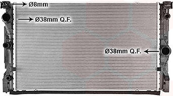 VAN WEZEL chladič, chladenie motora 06012718