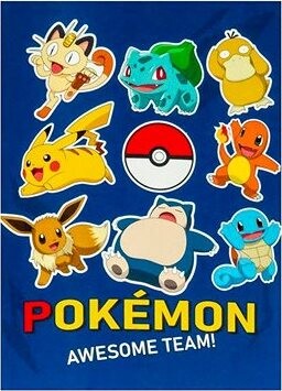 Pokémon: Awesome Team – fleece deka