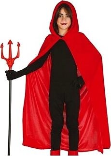 Guirca Kostým, Detský červený plášť s kapucňou, 100 cm