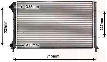 VAN WEZEL chladič, chladenie motora 17002262
