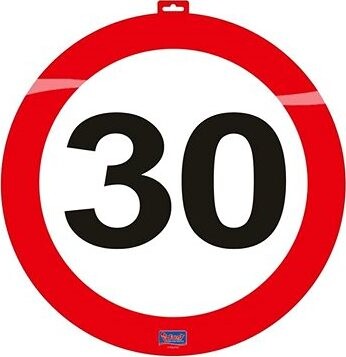 Dekorácia dopravná značka 30, 47 cm