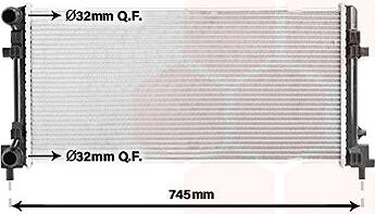 VAN WEZEL chladič, chladenie motora 03012701