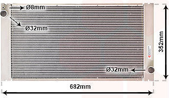 VAN WEZEL chladič, chladenie motora 06002333