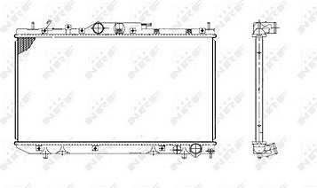 NRF Chladič, chladenie motora 53420