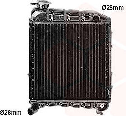 VAN WEZEL chladič, chladenie motora 02002001