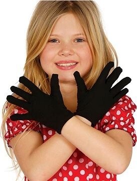 Rukavice Detské Čierne – 17 cm