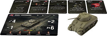 World of Tanks Miniatures – Game Expansion – M4A1 75 mm Sherman