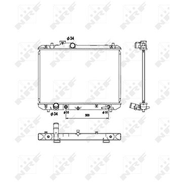 NRF Chladič, chladenie motora 53578