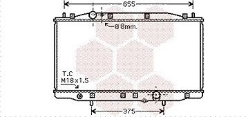 VAN WEZEL chladič, chladenie motora 25002218