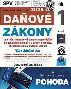 Daňové zákony 2025 XXL ProFi (Díl 1., právní stav 15. 11. 2025)