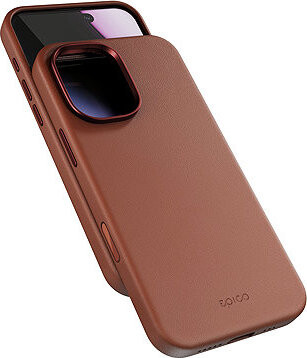 Epico Mag+ kožený kryt iPhone 17 – hnedý