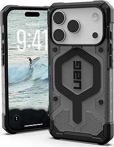 UAG Pathfinder Clear Magsafe Ash Black iPhone 17 Pro