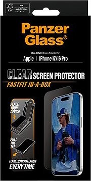 PanzerGlass Apple iPhone 17/16 Pro s bezprašným aplikačným boxom