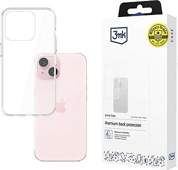 3MK Armor case pre Apple iPhone 15, číry