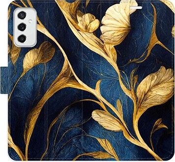 iSaprio flip puzdro GoldBlue pre Samsung Galaxy M52 5G