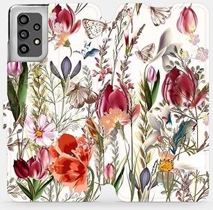 Mobiwear Flip puzdro na mobil Samsung Galaxy A32 LTE – MP01S Rozkvinutá lúka