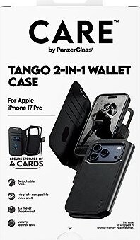 PanzerGlass CARE puzdro Apple iPhone 17 Pro MagSafe Tango 2 v 1 Wallet