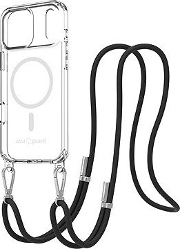 AlzaGuard Luxe Detach Lanyard Case Compatible with MagSafe pre iPhone 17 Pro Max čierny