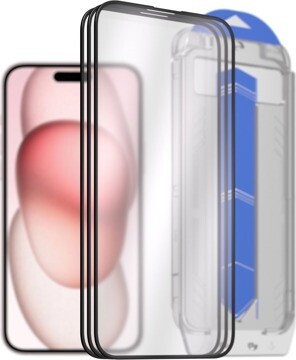 AlzaGuard 2.5D Glass EasyFit DustFree na iPhone 15 Plus