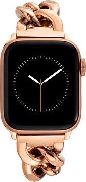 Anne Klein Remienok retiazkový na Apple Watch 42 mm/44 mm/45 mm ružovo-zlatý
