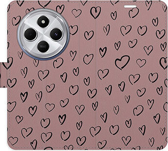 iSaprio Flip puzdro Heart Dark 02 pre Xiaomi Redmi 14C/Poco C75