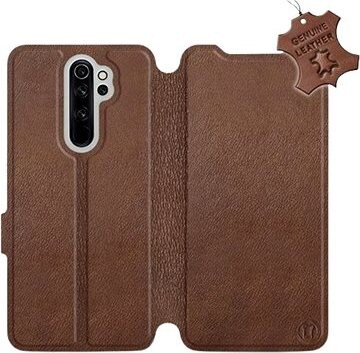 Flip puzdro na mobil Xiaomi Redmi Note 8 Pro – Hnedé – kožené – Brown Leather