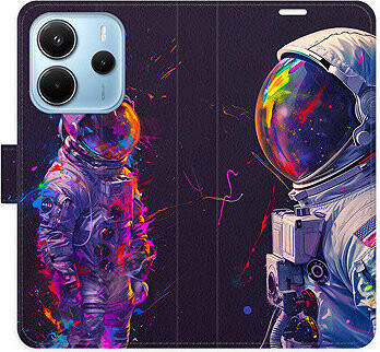 iSaprio Flip puzdro Neon Astronaut 02 pre Xiaomi Redmi Note 14
