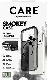 PanzerGlass CARE kryt Apple iPhone 17 Pro Smokey dymový/čierny MagSafe