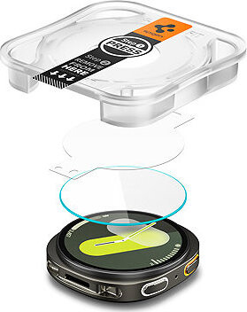 Spigen Glass tR EZ Fit 2 Pack Transparency Samsung Galaxy Watch 8 (44 mm)