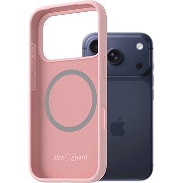AlzaGuard Silicone Case Compatible with Magsafe na iPhone 17 Pro ružový