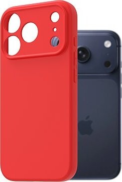AlzaGuard Matte TPU Case pre iPhone 17 Pro červený