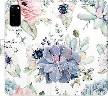 iSaprio flip puzdro Succulents pre Samsung Galaxy S20