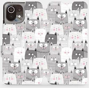 Flipové puzdro na mobil Xiaomi Mi 11 Lite LTE/5G – M099P Mačičky