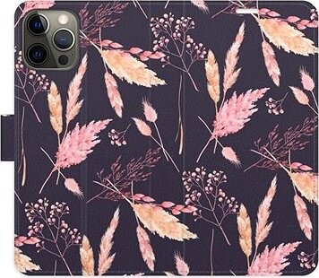 iSaprio flip puzdro Ornamental Flowers 02 pre iPhone 12/12 Pro