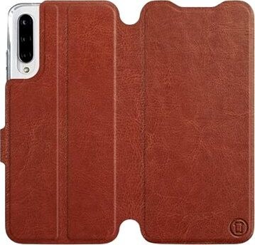Flipové puzdro na mobil Xiaomi Mi A3 vo vyhotovení Brown & Gray so sivým vnútrom