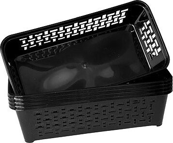 DuraHome Košík, DOMINO 4, čierny, 5 ks