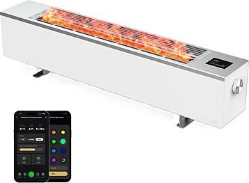 AENO FH1S Chytré topení, konvekce + efekt plamene, 2000 W, bílé